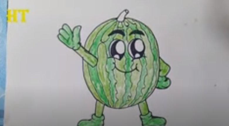 How To Draw A Cute Watermelon Step By Step Entertainment For All