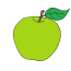 How to draw a green Apple step by step