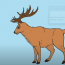 How to draw an Elk step by step