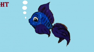 How to paint a cute fish step by step