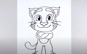 How To Draw Talking Tom
