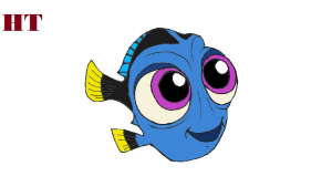 How to Draw Baby Dory step by step