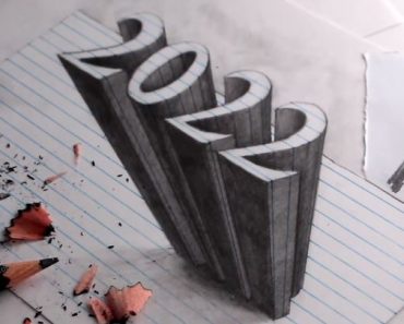 How to Draw Numbers 3D on paper