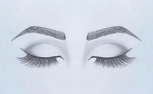 How to draw Closed Eyes