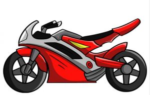 Easy draw a motorcycle