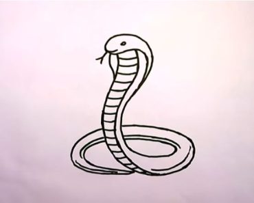 Easy drawing cute snake