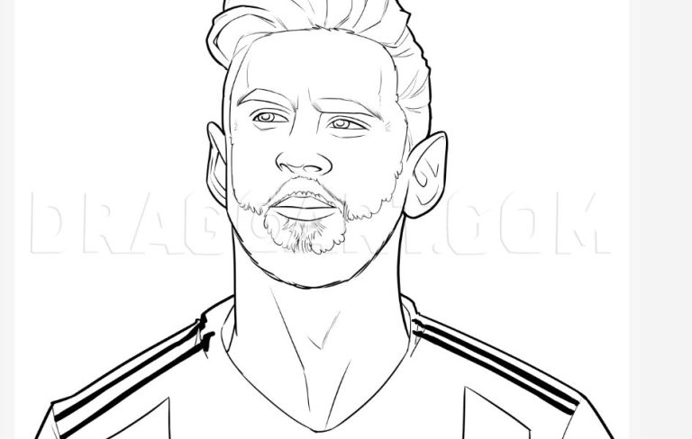 How to draw Lionel Messi step by step | - Entertainment for All