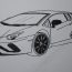 How to draw a Lamborghini car easy