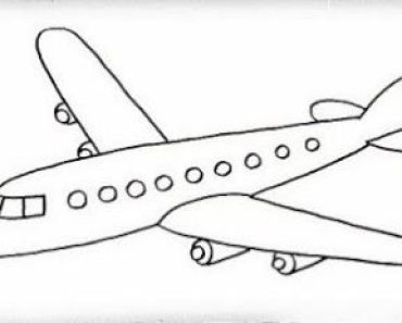 How to Draw Airplane easy step by step