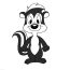 How to Draw Valentine Pepe Le Pew step by step