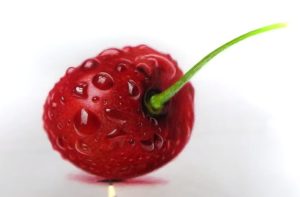 How to draw Cherry with Color pencil step by step