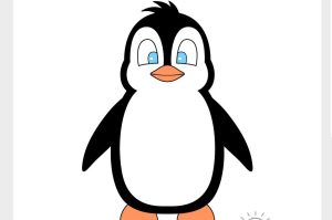 How to draw a Penguin step by step