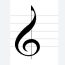 How to draw a treble clef step by step