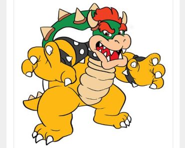 How to draw Bowser step by step