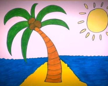 How To Draw A Palm tree Step by Step