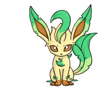 How To Draw Pokemon Leafeon step by step