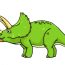 How to draw Triceratops Dinosaur step by step