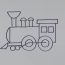 How to draw steam engine step by step