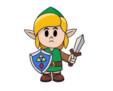 How To Draw Link step by step