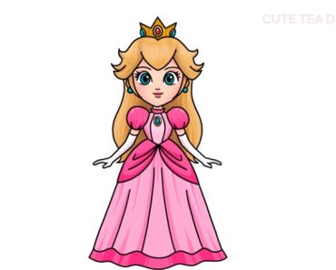 How To Draw Princess Peach step by step