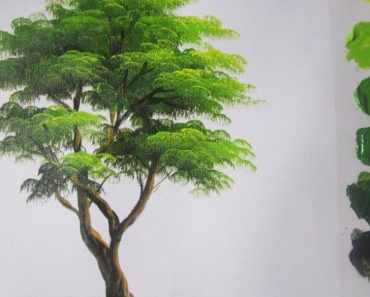 How to paint a tree in Acrylics step by step