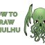 How to Draw Cthulhu step by step