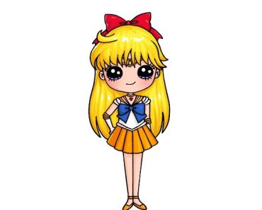 How to Draw Sailor Venus step by step