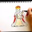 How to Draw a King step by step