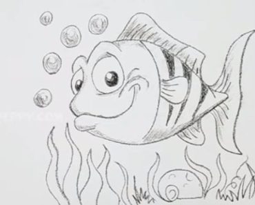 How to Draw Fishy Fun step by step