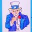 How to Draw Uncle Sam step by step