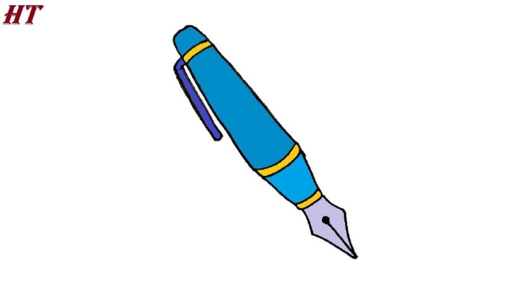 How to Draw an Ink Pen step by step - Entertainment for All