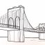 How to Draw Brooklyn Bridge step by step