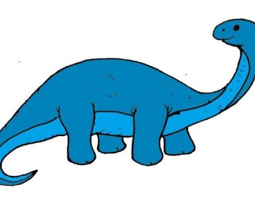 How to Draw a Brontosaurus step by step