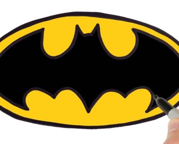 How to Draw Batman Logo step by step
